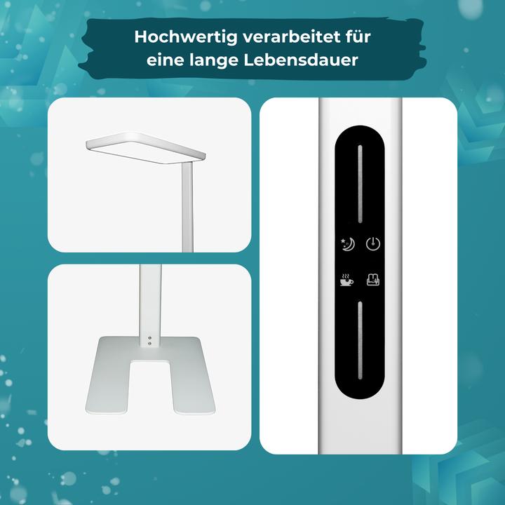 Image du produit Luxula Lampadaire de bureau à LED, haut/bas, blanc (7000 lm)