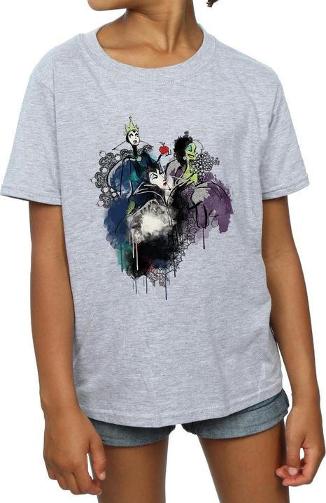 Produktbild Disney Villains Sketch TShirt Mädchen (128)