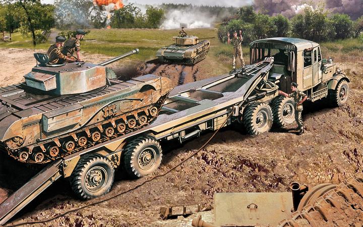 Actual product image Airfix Kit truck Scammel tank transporter 1:76