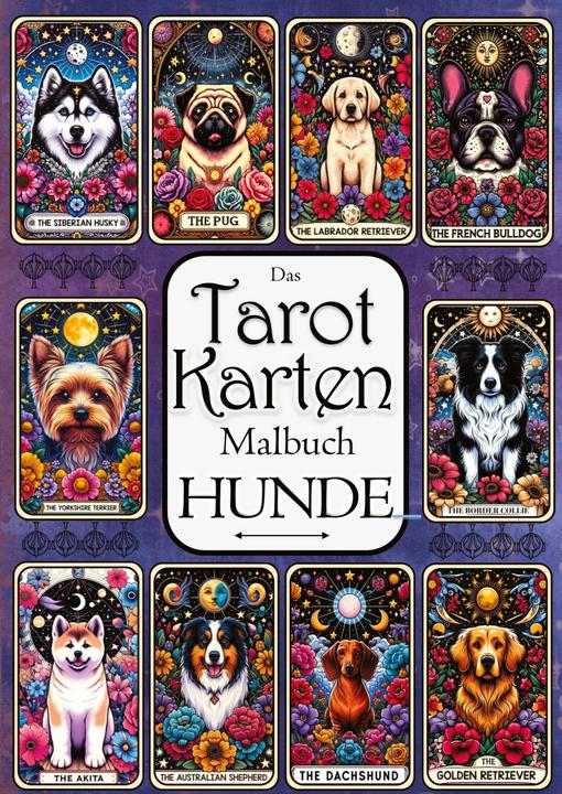 Image du produit Tarot Malbuch - Tarotkarten Hunde - Entspannung, Meditation und Magie