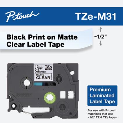 Actual product image Brother P-Touch (1.20 cm, Black)