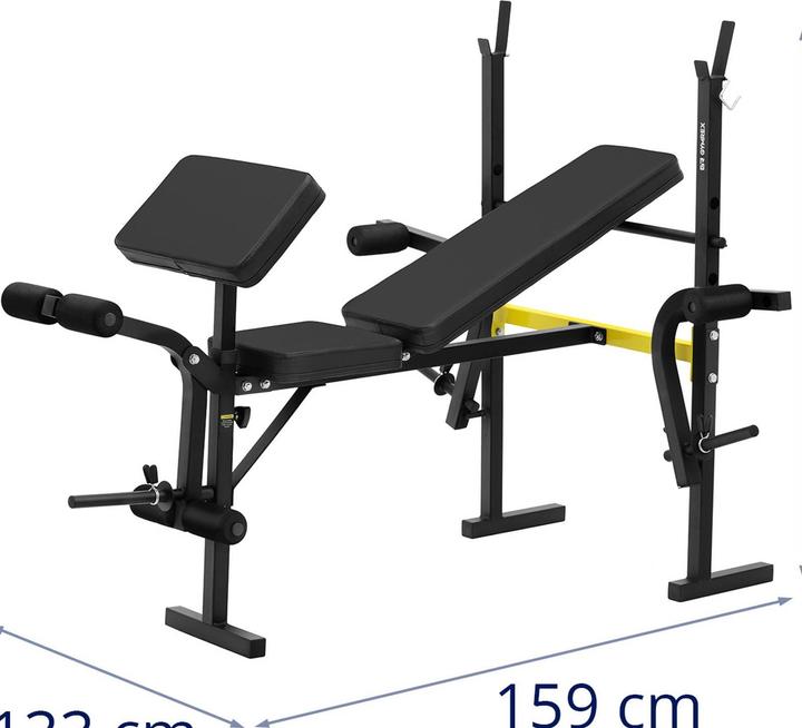 Actual product image Gymrex Multifunktionshantelbank Hantelbank bis 100 kg belastbar verstellbar