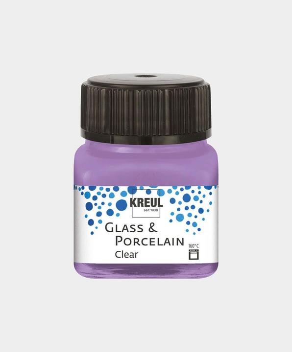 Produktbild Kreul Glass & Porcelain Clear, Porzellan- und Glasfarbe (Flieder, 20 ml)