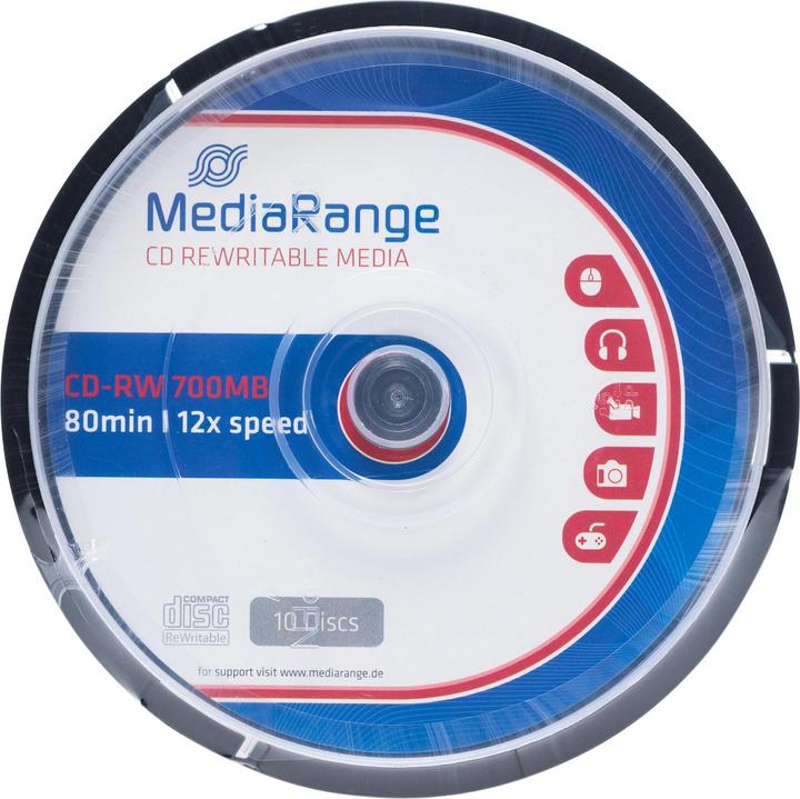 Immagine prodotto MediaRange CD-RW 12x 700MB/80Min, 10 sp. (10 x)