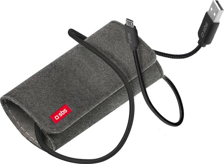 Produktbild SBS Ladekabel mit Reise-Etui (1 m, USB 2.0)