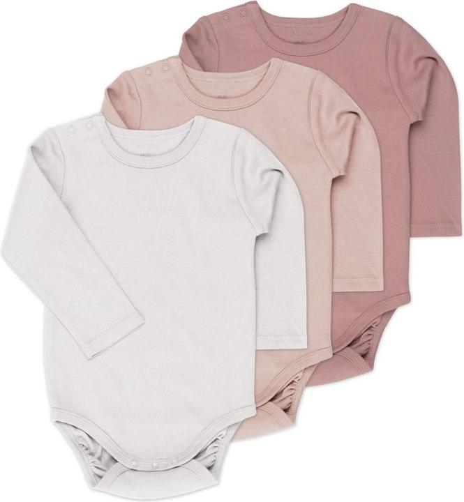 Immagine prodotto La Loona Pagliaccetti e set LaLoona - set di body a maniche lunghe con appendini - grigio bacca (74)
