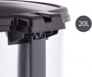 Produktbild Berilo Kunststoff-Abfalleimer / Pedal silber 20l (20 l)