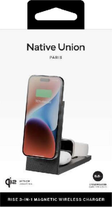 Productafbeelding Native Union Rise 3-in-1 INT Qi2 Wireless Charger Qi2 15W für drei MagSafe-Geräte (15 W)