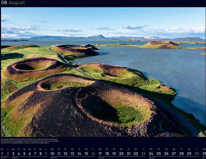Produktbild Island - Wandkalender 2026 (60 x 45 cm, Harter Einband, Deutsch)