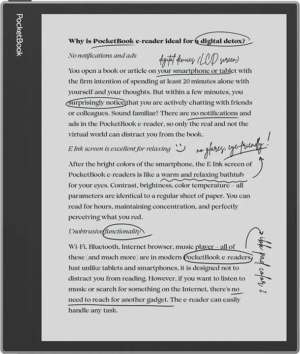 Actual product image PocketBook InkPad Eo (10.30", 64 GB, Misty grey)