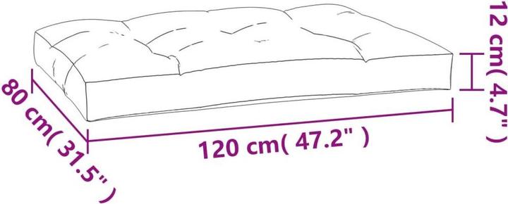 Actual product image VidaXL Pilvi (120 x 80 x 12 cm)