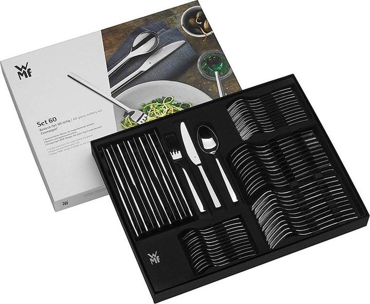 Produktbild WMF Essbesteck Besteckset 12 Personen Philadelphia 60tlg Monobloc Edelstahl 18/10 poliert (60 Stück, Besteck Set)