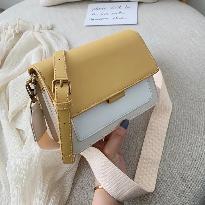 Immagine prodotto Only-Bags.Store Colore a contrasto Borse Crossbody in pelle Borsa da viaggio Moda Semplice Borsa a tracolla