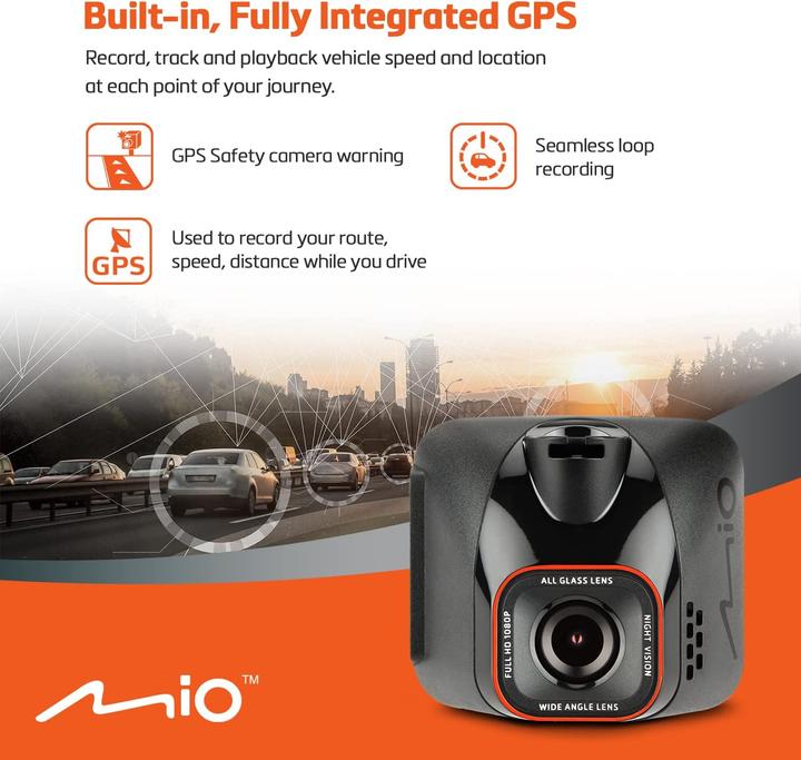 Immagine prodotto Mio Mivue C570 (Ricevitore GPS, Accelerometro, Full HD)