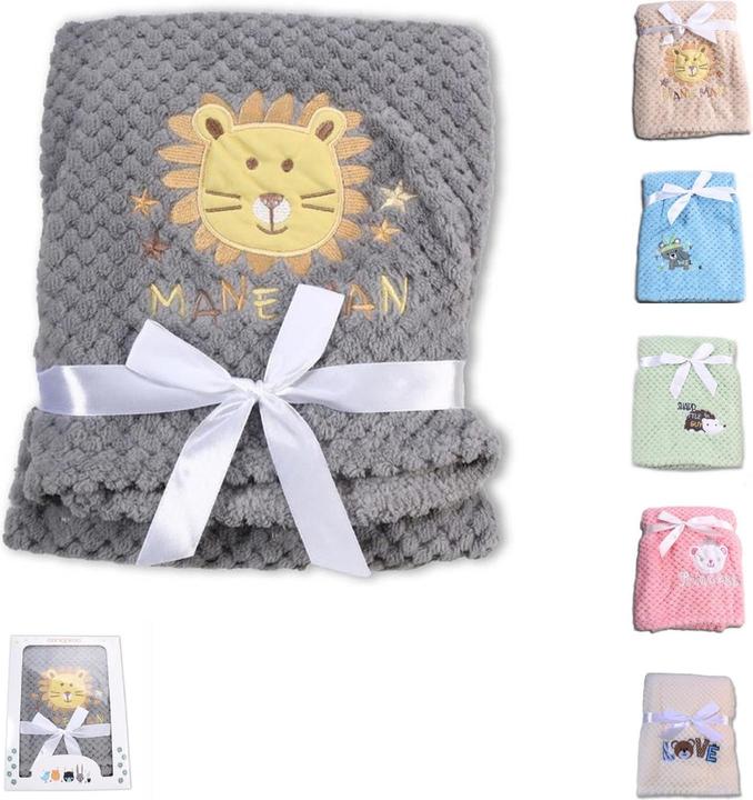 Actual product image Cangaroo Fleece baby blanket Freya 80x110cm (80 x 110 cm)