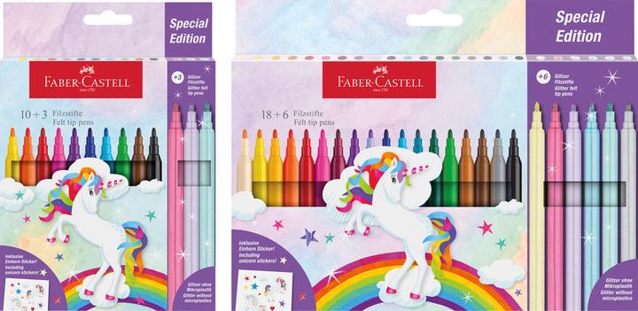 Produktbild Faber-Castell Fasermaler Einhorn Special Edition (Multicolor, 10 x)