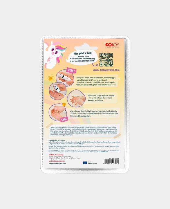 Produktbild Colop Motivstempel + Handseife Cleany UNICO Löwe, Weiss