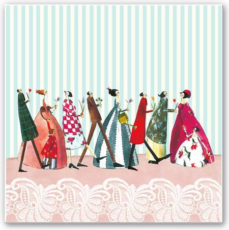 Produktbild Trenddeko Leffler - Familienbesuch (30 x 30 cm)
