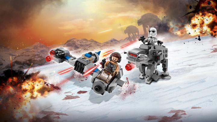 Actual product image LEGO Ski Speeder vs. First Order Walker Microfighters (75195, LEGO Star Wars)