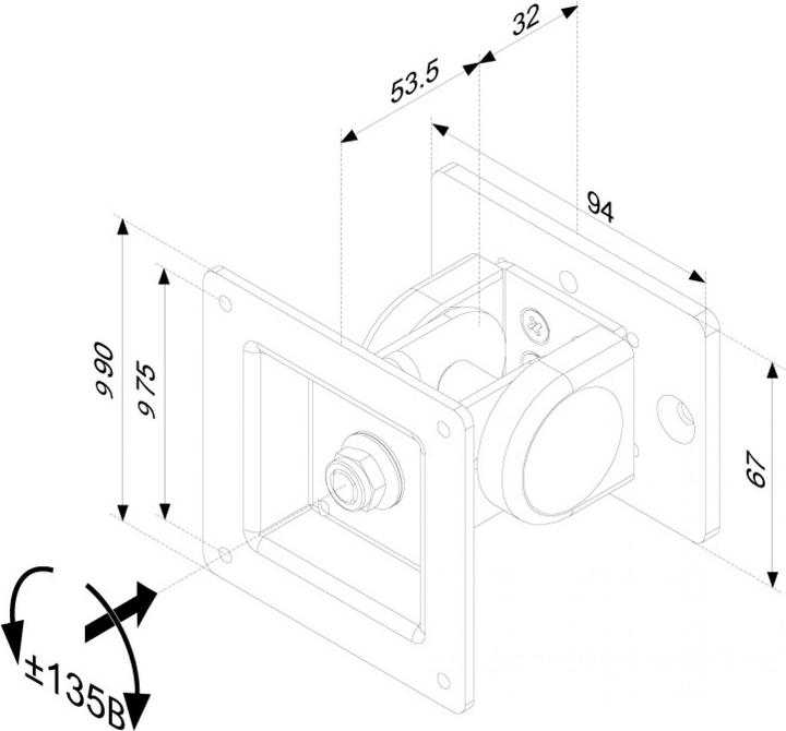 Produktbild Neomounts Fpma-Dtbw100 (Wand, 30")