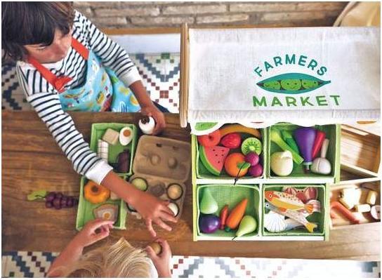 Produktbild Tender Leaf Toys Bauern Marktstand
