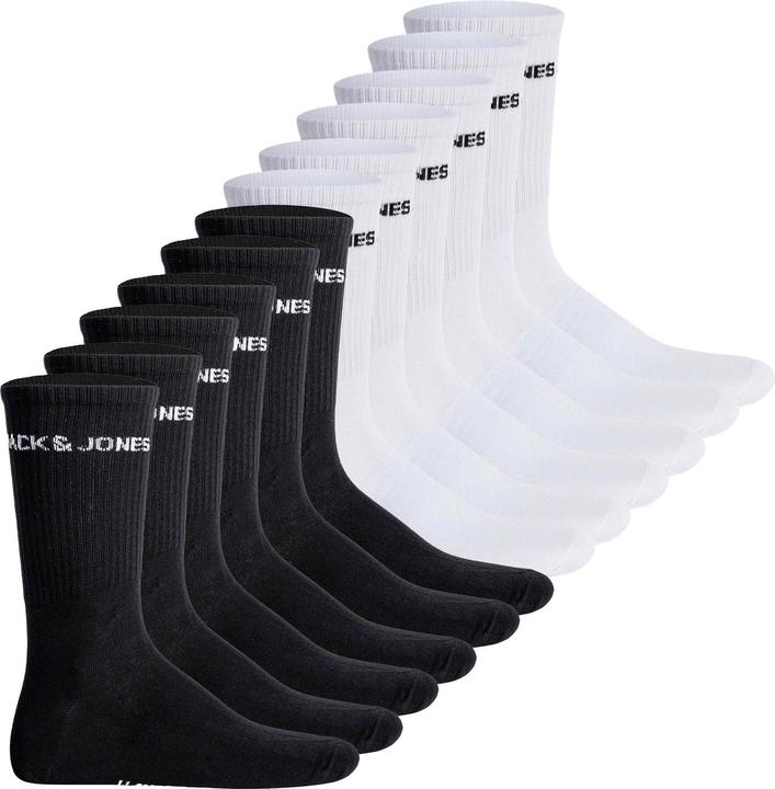 Immagine prodotto Jack & Jones Calzini sportivi dalla vestibilità comoda (confezione da 12, 40 - 46)