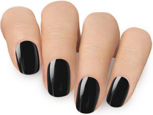 Immagine prodotto MoYou London Strisce per unghie in gel nere (Essiccatore smalto per unghie, Jet Black)