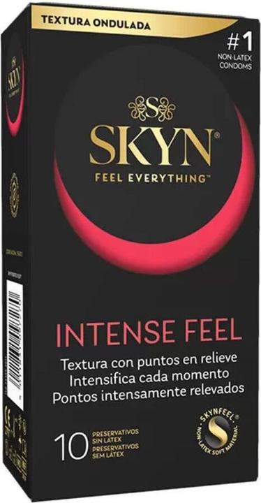 Bijoux Indiscrets Texturiertes Kondom mit gewelltem Design von Intense Feel, 10 Stück (10 Stk.)
