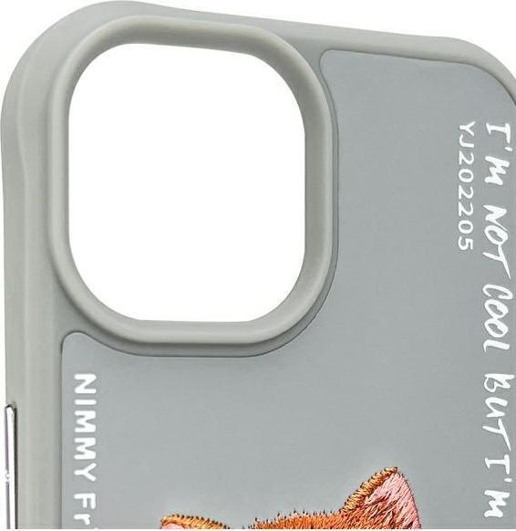Produktbild Mocco Nimmy case iPhone 15 6.1" gray Glasses Cool Cat (Apple iPhone 15)