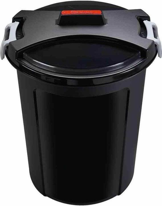 Heidrun Matrix-Tonne aus Kunststoff in Farbe schwarz, Ø 48x55 cm Inhalt: 46 l, rund (Ø 48 x 55 cm, 46 l)