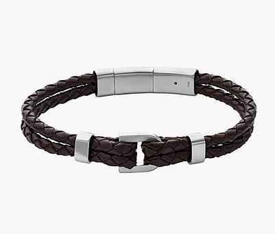 Actual product image Fossil Vintage Casual (18 cm, Stainless steel, Leather)