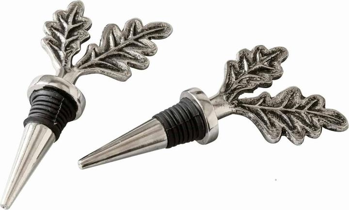 Produktbild Loberon Flaschenverschluss 2er Set Vibius silber (Weinverschluss)