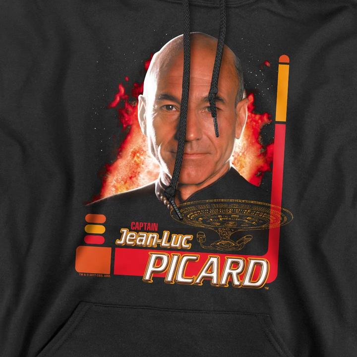 Immagine prodotto Felpa con Cappuccio Jean-Luc Picard Uomo (L)