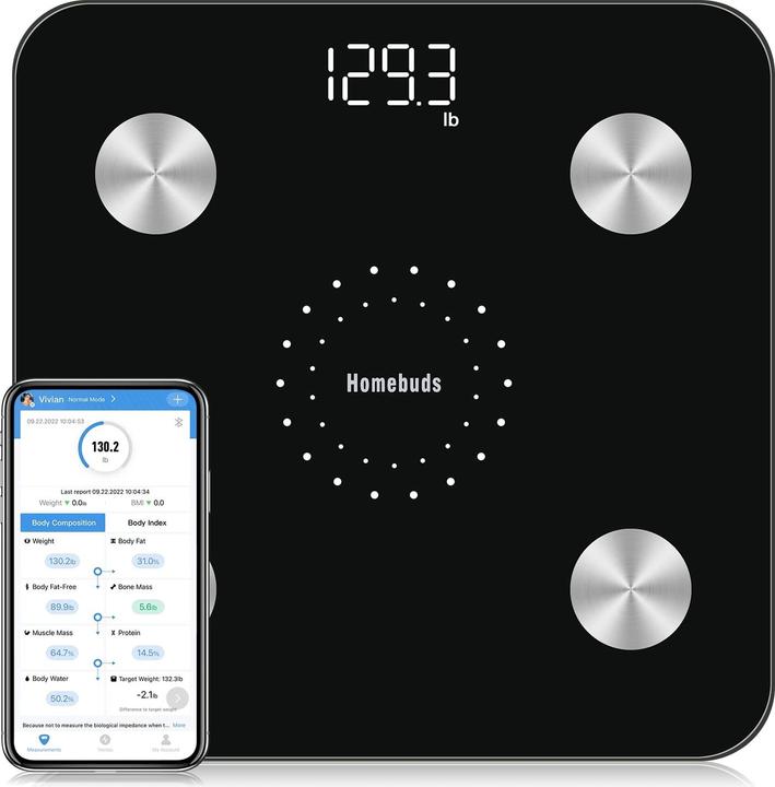 Immagine prodotto Homebuds Monitor della composizione corporea (180 kg)