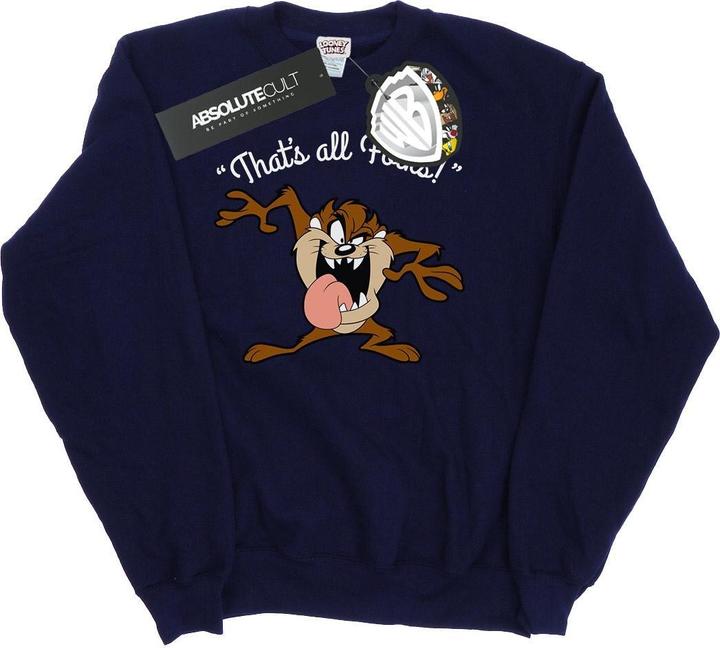 Looney Tunes Taz That's All Folks Sweatshirt Mädchen