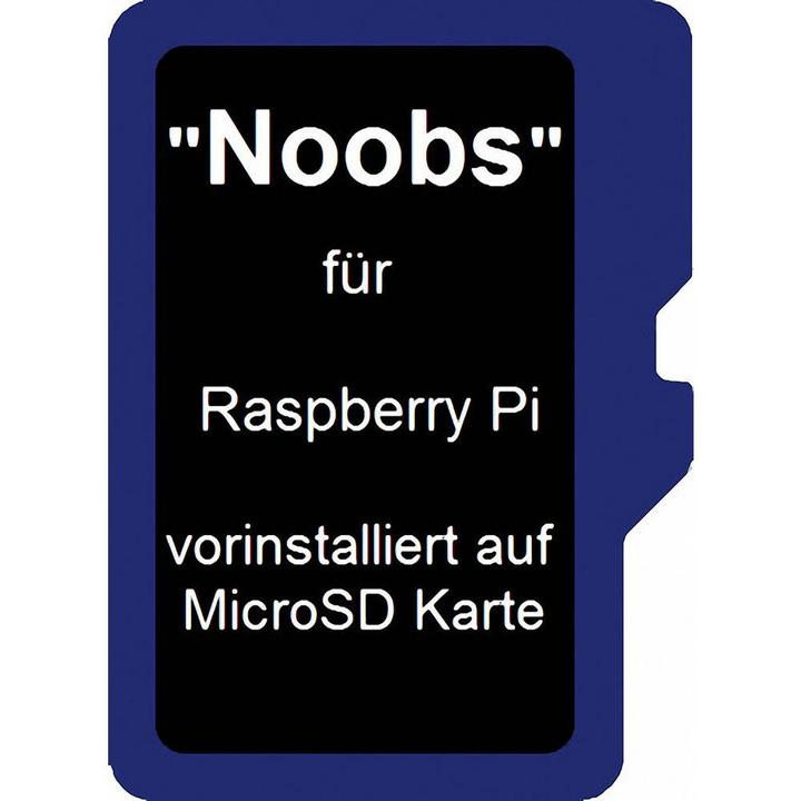 Produktbild Raspberry Pi Pi® Noobs (Version 3.1.1) Betriebssystem 16 GB Passend für: Pi