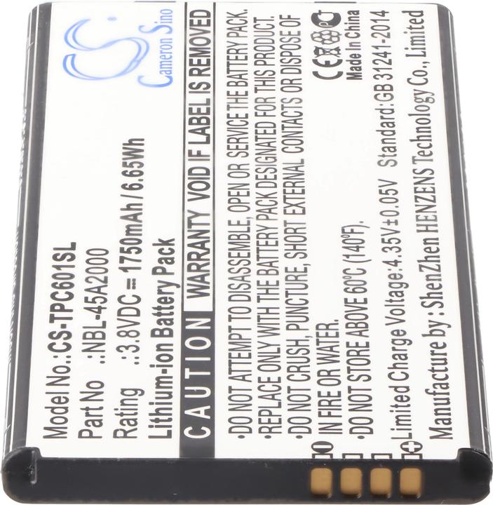 Actual product image XCell Akku passend für TP-Link Neffos C5L Handy, Smartphone, Telefon wie NBL-45A2000 1750mAh 3.8V