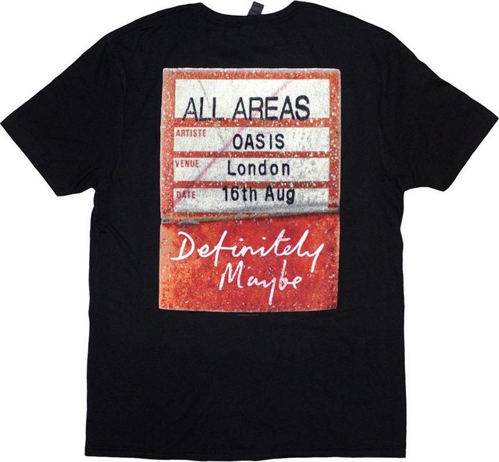 Produktbild Oasis Definitely Maybe AAA Pass TShirt (XL)