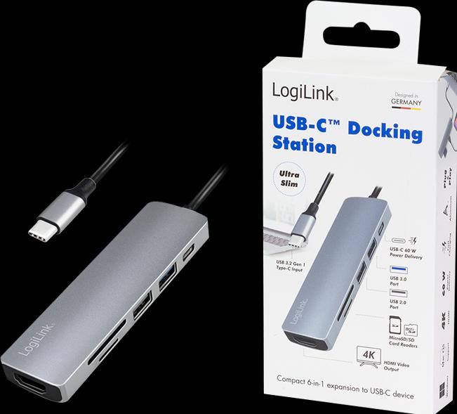 Produktbild LogiLink UA0343 (USB-C, 6 Ports)