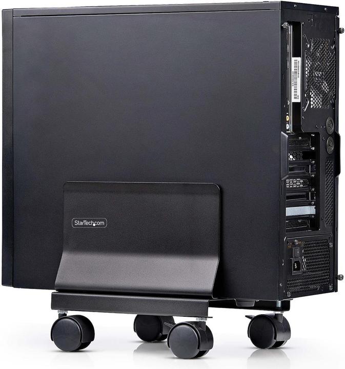 Produktbild StarTech com CPUMOBILESTND, Cart CPU-Halterung, Tower, 21 kg, Schwarz, Schraube, 4 Rad/Räder
