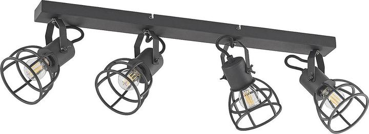 Actual product image Lindby Flintos cage spotlight, 4 flame, black (E14)