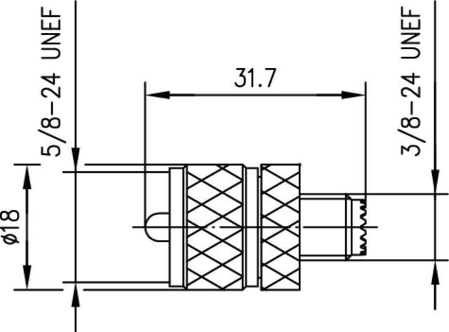 Image du produit Telegärtner Adaptateur coaxial fiche UHF (Attelage)
