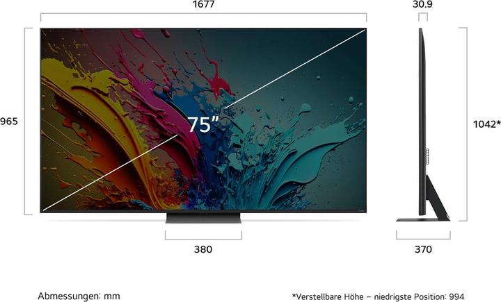 Image du produit LG 75QNED87T6B (75", QNED87, QNED, 4K, 2024)