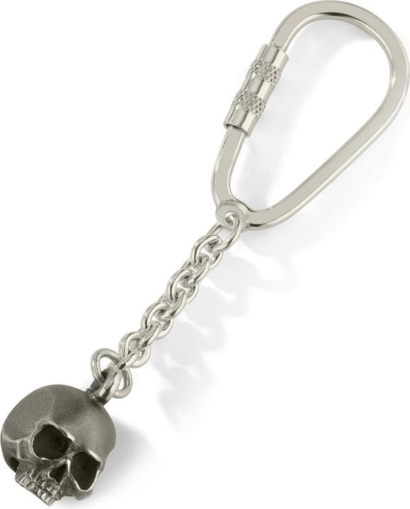 Actual product image Bikergold Keyring Skull