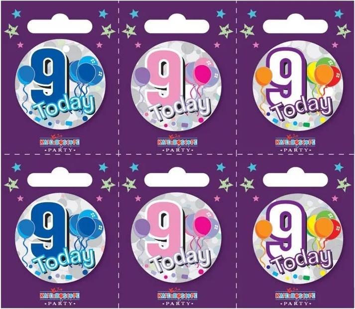 Produktbild Kaleidoscope 9 Heute Luftballons Anstecknadeln (6er Pack)