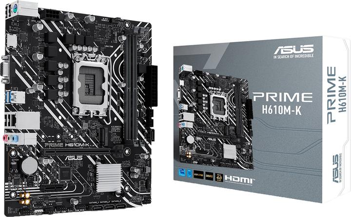 Productafbeelding ASUS MB PRIME -K Intel,1700,DDR5,mATX (LGA 1700, Intel H610, mATX)