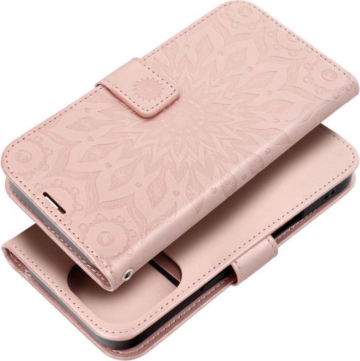 Image du produit OEM Back panel cover MEZZO Book case for IPHONE 16 Pro mandala rose gold (Apple iPhone 16 Pro)