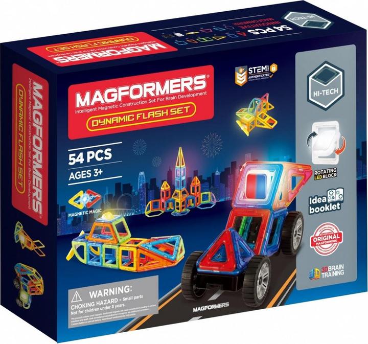 Image du produit Magformers Blocs magnétiques dynamiques flash 54 éléments