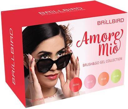 BrillBird Amore Mio Brush&Go Farbegel Set (Gel-Effekt Nagellack)
