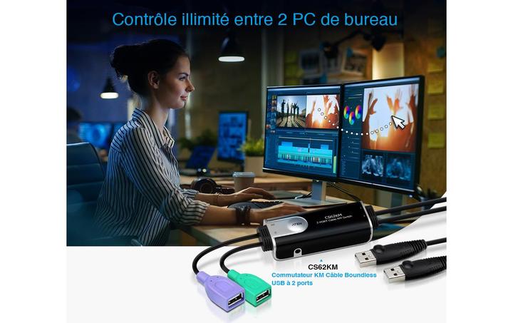 Immagine prodotto Aten Interruttore per tastiera/mouse CS62KM